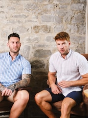 Raging Bull Grey Short Sleeve Multi Stripe Linen Look Shirt - Image 4 of 8