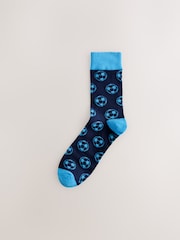 Blue Football Mug and Socks Set - Image 4 of 4