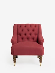 Laura Ashley Launton Rosewood Red Ropsley Accent Chair - Image 3 of 8
