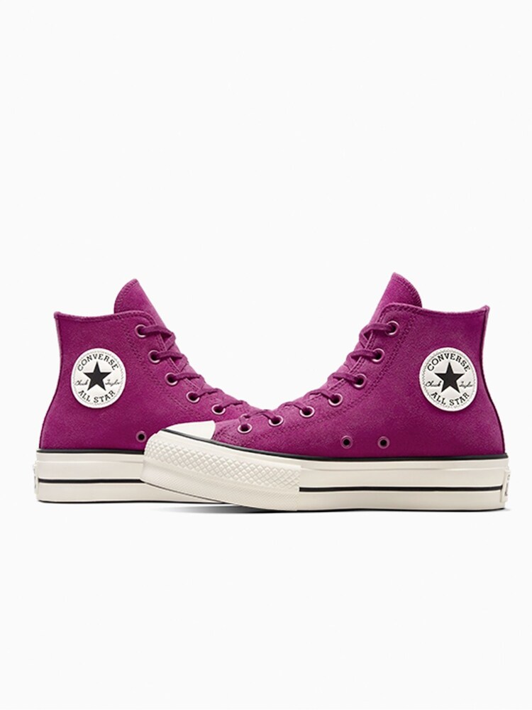 Buy Converse Purple Suede Chuck Taylor All Star Lift Trainers from