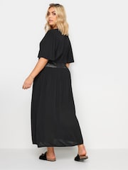 Negro - Yours Curve Crinkle Maxi Kimono - Imagen 5 de 6