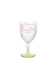 Cath Kidston Set of 6 Green Strawberry Shatter Resistant Wine Glasses - Image 6 of 6