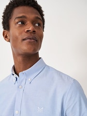 Crew Clothing Blue Sky Slim Fit 100% Cotton Oxford Shirt - Image 4 of 4