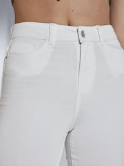 NOISY MAY White High Waist Flared Jeans - Image 5 of 5