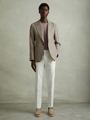 Reiss Opal Grey Melrose Cotton Crew Neck T-Shirt - Image 3 of 6