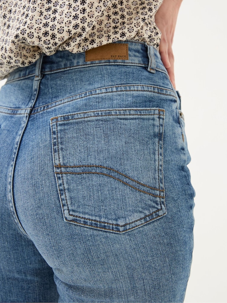 FatFace Bisley Blue Denim Bermuda Shorts - Image 4 of 4