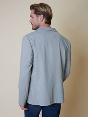 Threadbare Grey Luxe Jersey Single Breasted Blazer - Image 2 of 8