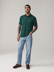 Prep Stripe Regular Fit Short Sleeve Jersey Polo Shirts 3 Pack - Image 5 of 12