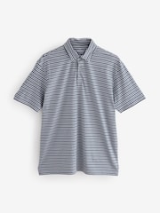 Prep Stripe Regular Fit Short Sleeve Jersey Polo Shirts 3 Pack - Image 9 of 12