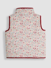 JoJo Maman Bébé Pink Reversible Quilted Gilet - Image 5 of 6