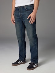 Темный винтаж - Прямой крой - Vintage Wash Denim Jeans - Image 1 of 11