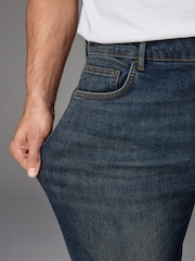 Темный винтаж - Прямой крой - Vintage Wash Denim Jeans - Image 4 of 11