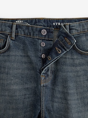 Темный винтаж - Прямой крой - Vintage Wash Denim Jeans - Image 8 of 11