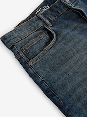 Темный винтаж - Прямой крой - Vintage Wash Denim Jeans - Image 9 of 11