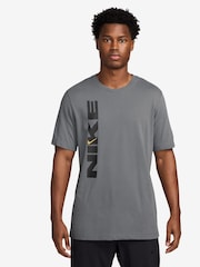 Nike Grey Dri-FIT Training T-Shirt - Image 1 of 1
