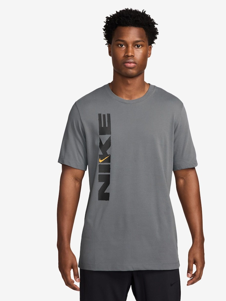 Nike Grey Dri-FIT Training T-Shirt - Image 1 of 1