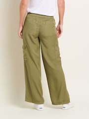 Brakeburn Green Wide Leg Side Pocket Trousers - Image 2 of 4