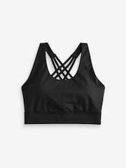 Black Active Cross Back Bra - Image 10 of 12