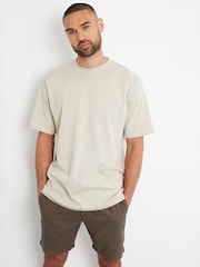 Threadbare Chocolate Cotton Lyocell Jogger Style Shorts - Image 3 of 4