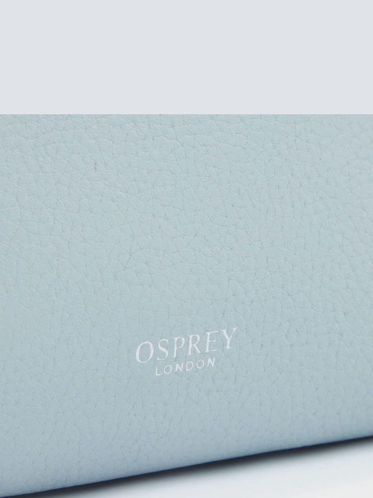 OSPREY LONDON Blue The Stella Leather Cross-Body Bag - Image 6 of 6