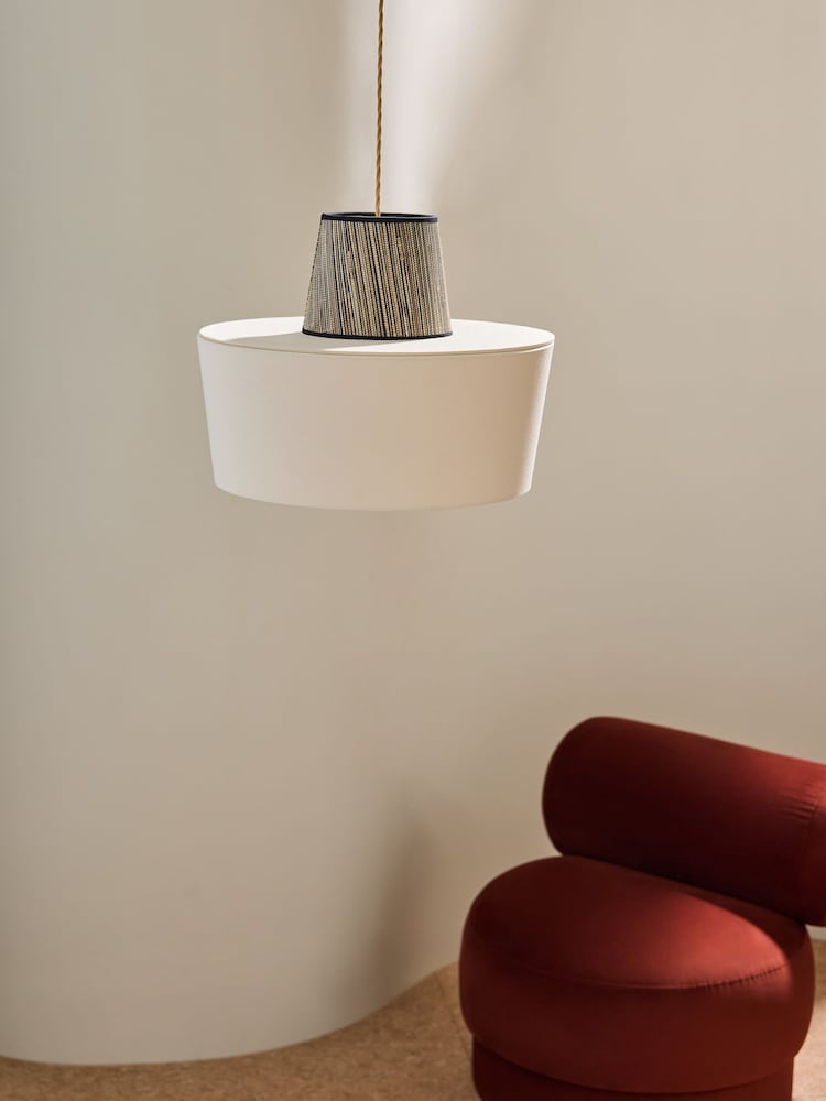 MADE.COM Cream Large Andre Easyfit Shade - Image 1 of 5