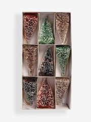 Set of 9 Festive Christmas Tree Baubles - Image 3 of 4