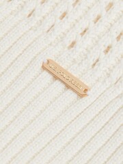 U.S. Polo Assn. White Pointelle Womens Cardigan - Image 2 of 3