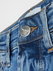 River Island Blue High Rise Tummy Hold Flare Jeans - Image 4 of 4