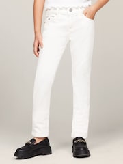 Tommy Hilfiger Nora Slim Straight White Jeans - Image 1 of 5