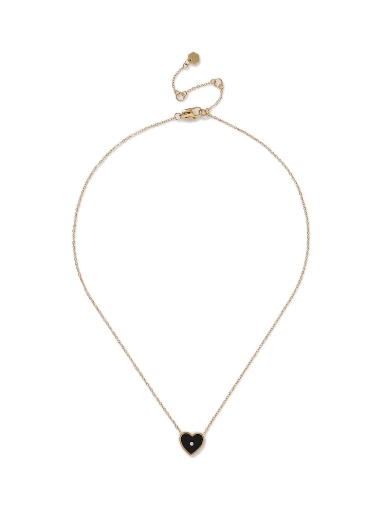 Aela Stainless Steel Heart Ditsy Necklace - Image 2 of 3