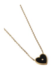 Aela Stainless Steel Heart Ditsy Necklace - Image 3 of 3