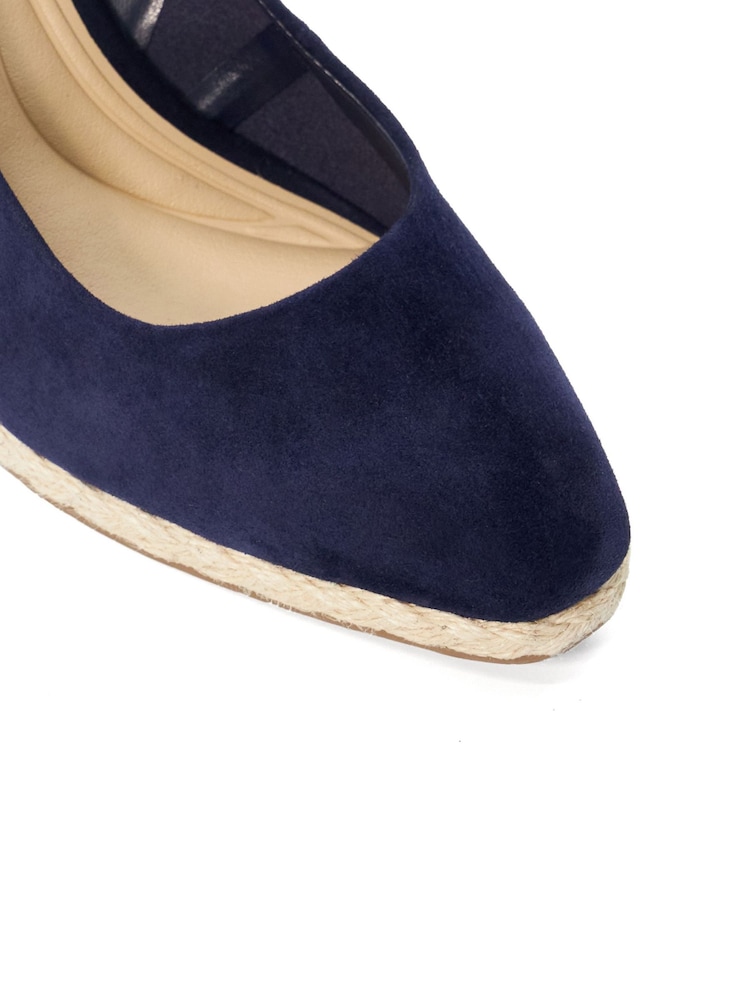 Albastru - Espadrile Dune London cu talpă cu baretă pe gleznă cu baretă pe gleznă Cadance - Imaginea 6 din 6