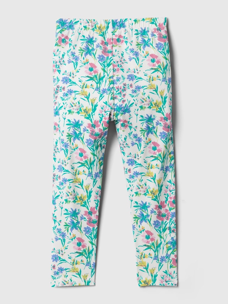 Grün mit floralem Print - Gap Bedruckte Pull-on-Leggings (3 Monate bis 5 Jahre) - Bild 1 von 2