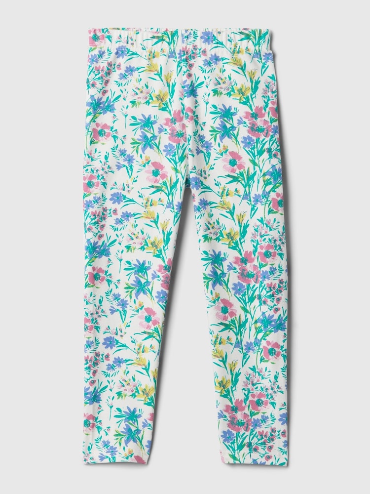 Grün mit floralem Print - Gap Bedruckte Pull-on-Leggings (3 Monate bis 5 Jahre) - Bild 2 von 2