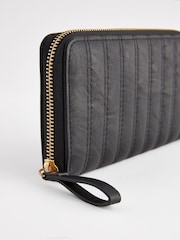 Black Quilted Zip Purse - Image 3 of 5