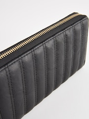 Black Quilted Zip Purse - Image 4 of 5