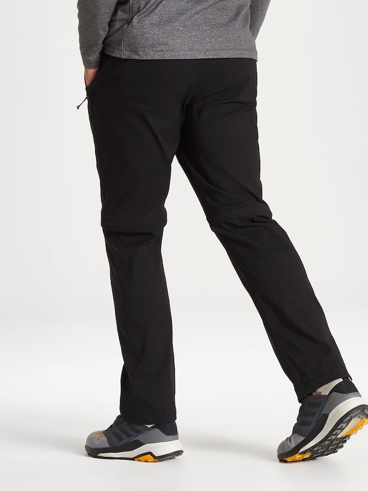 Craghoppers Kiwi Pro Convertible Black Trousers - Image 2 of 4