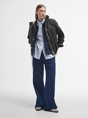 Barbour® Olive Green Inez Short Boxy Wax Jacket - Image 3 of 7
