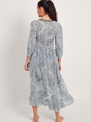 Monsoon Natural Zola Stripe Kaftan - Image 3 of 5