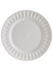Maison by Premier White Livorno 16 Piece Embossed Geo Dinner Set - Image 1 of 2