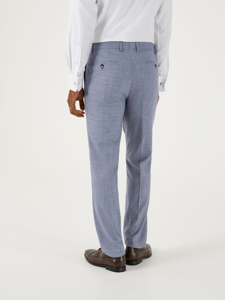 Skopes Blue Tailored Fit Jodrell Marl Tweed Suit: Trousers - Image 2 of 4 Skopes Blue Tailored Fit Jodrell Marl Tweed Suit: Trousers - Image 2 of 4