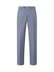 Blauw - Skopes Jodrell maatsnitkostuum van gemêleerde tweedstof: broek - Image 3 of 4