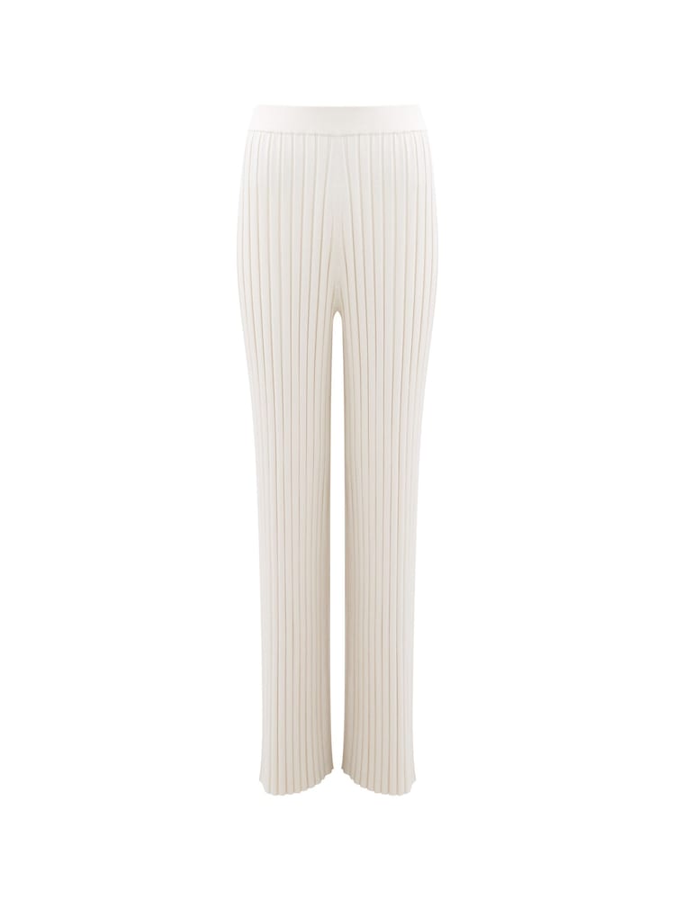 French Connection Cream Minar Pleated Trousers - Image 4 of 4 French Connection Cream Minar Pleated Trousers - Image 4 of 4