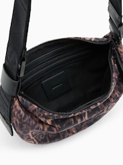 AllSaints Brown Half Moon Rec Cross-Body Bag - Image 2 of 4