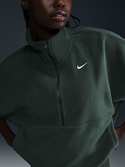 Nike Dark Green One Therma-FIT Cosy Half Zip Fleece - Image 4 of 9