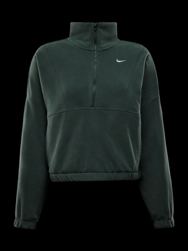 Nike Dark Green One Therma-FIT Cosy Half Zip Fleece - Image 9 of 9