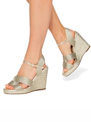 KG Kurt Geiger Gold Roya Sandals - Image 1 of 5