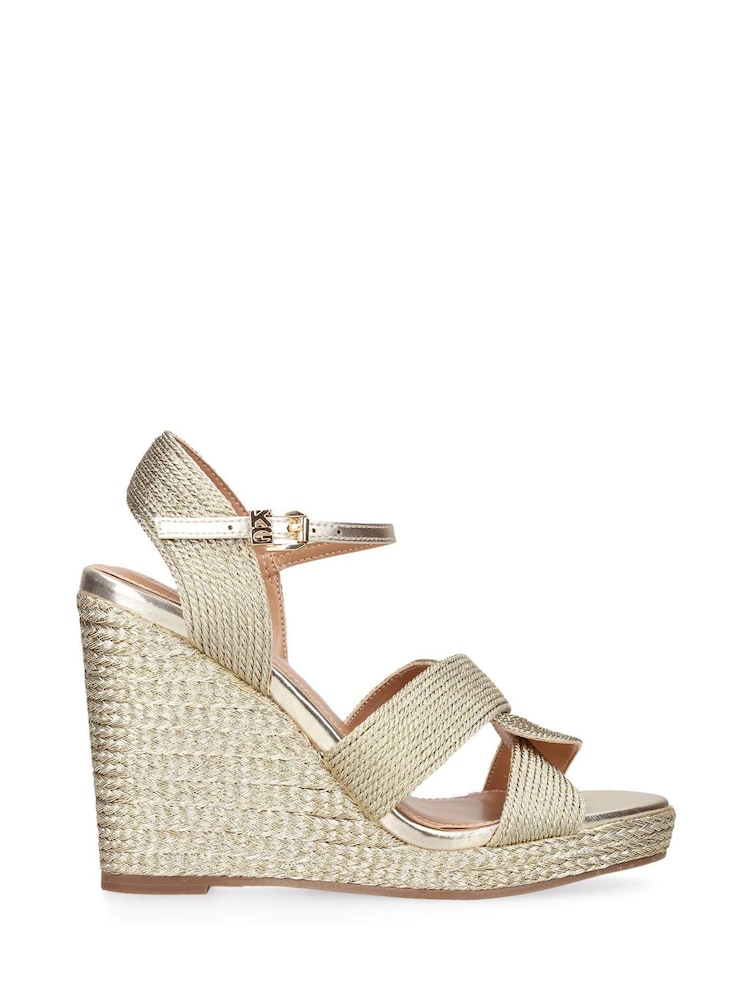 KG Kurt Geiger Gold Roya Sandals - Image 2 of 5