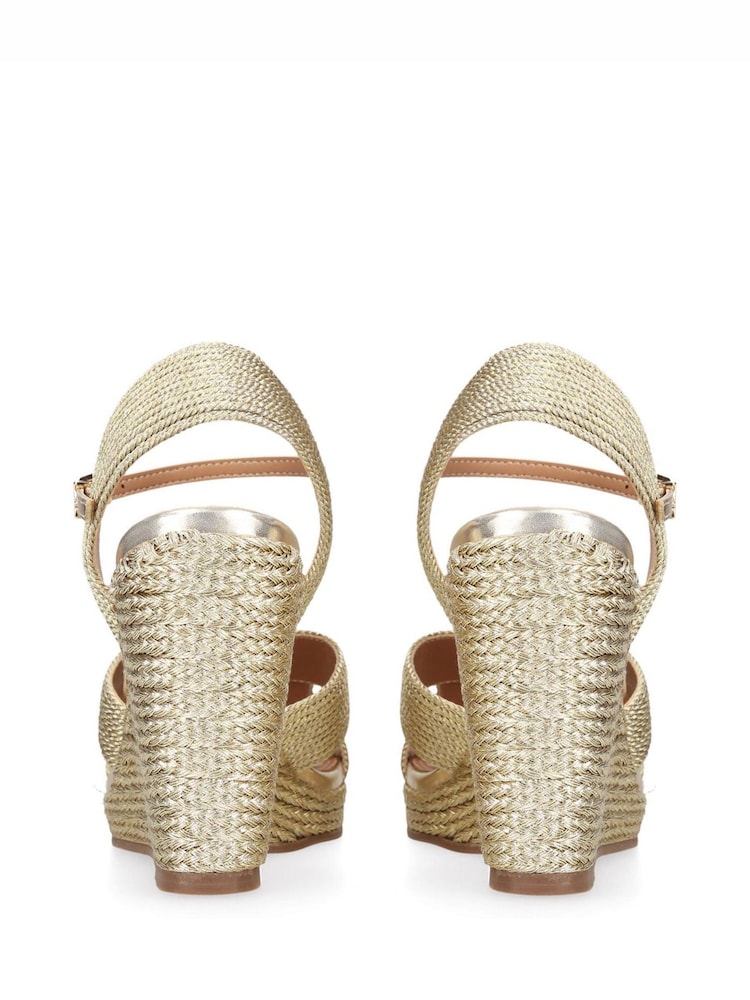 KG Kurt Geiger Gold Roya Sandals - Image 5 of 5
