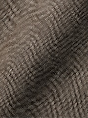 Charles Tyrwhitt Brown Slim Fit Plain Short Sleeve Pure 100% Linen Shirt - Image 6 of 6
